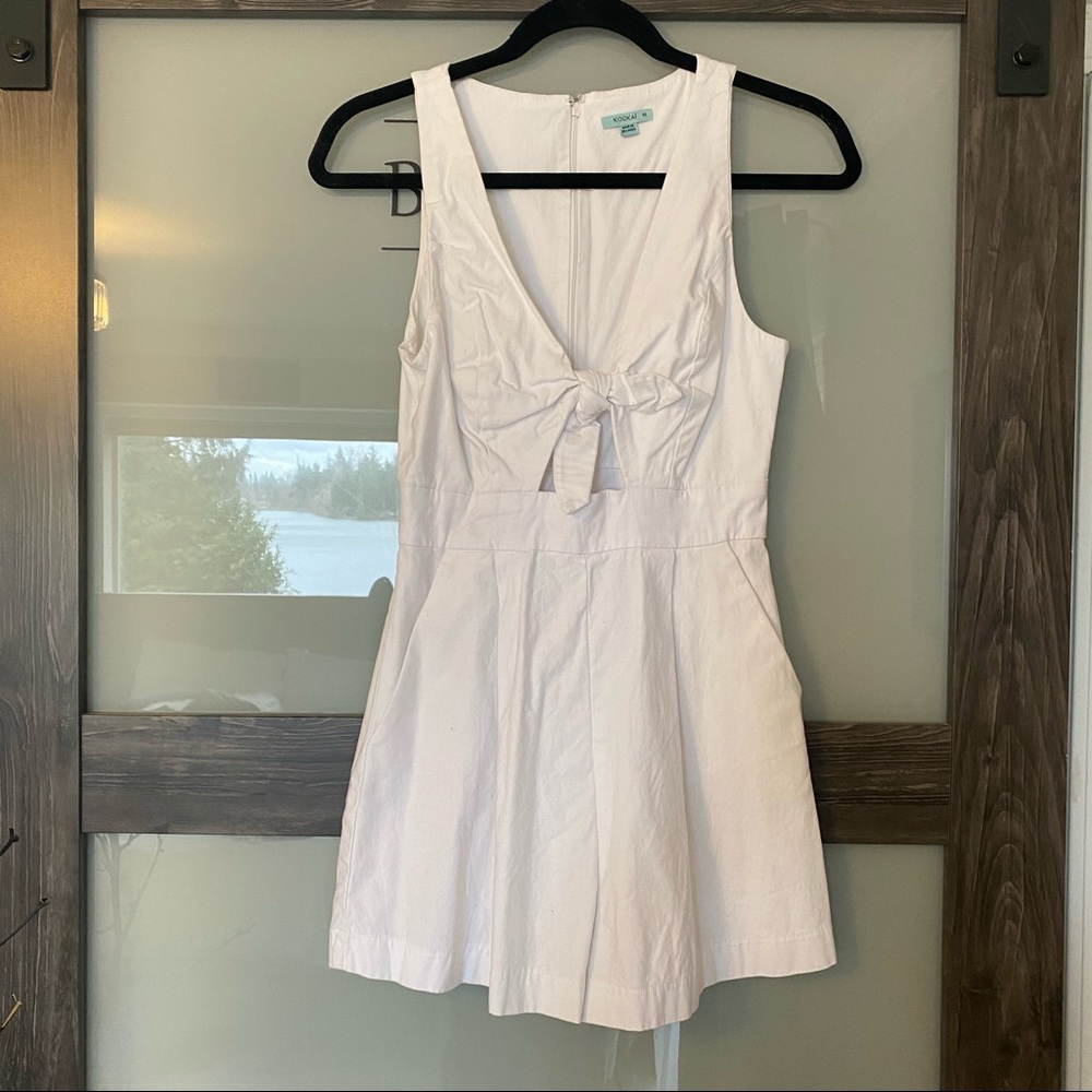 Kookai brand white shorts romper - Picture 2 of 4